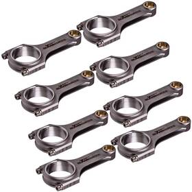 2jdrgq Maxpeedingrods Forged 4340 H-beam Connecting Rods For Chevrolet Chevy Small Block V8 6 Inch