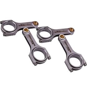 2jvdgh Maxpeedingrods Forged En24 H-beam Connecting Rods Arp 2000 Bolts For Honda Civic D16 5.394 Inch