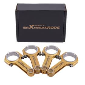 2li4af Maxpeedingrods Titanizing En24 Connecting Rods Arp 2000 Bolt For Porsche 912 356 1.6 5.354 Inch