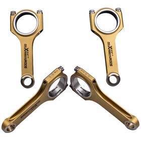 48wa2k Maxpeedingrods Titanized Connecting Rods Arp Bolts For Audi Vw Golf Gti 1.8t 225 2.0 19mm