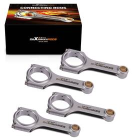 4ai25o Maxpeedingrods H-beam Connecting Rod Rods For Mitsubishi 4b12 2.4l Engine Arp Bolts 5.657 Inch
