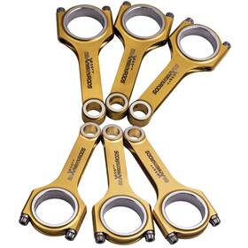 615ru0 Maxpeedingrods 6x Titanized H-beam 4340 Connecting Rods For Audi Vw Vr6 Golf Corrado 2.8 2.9 615ru0 Maxpeedingrods 6x Titanized H-beam 4340 Connecting Rods For Audi Vw Vr6 Golf Corrado 2.8 2.9