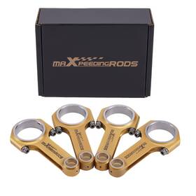 Maxpeedingrods 8c10qn Titanized Forged Connecting Rods Arp 2000 Bolt For Porsche 912 356 1.6 136mm