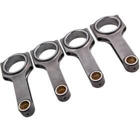 8ugyn6 Maxpeedingrods 4x Connecting Rod Rods For Honda Civic Crx D16 Zc Sohc Vtec D Series 5.394 Inch