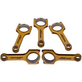 9uidfb Maxpeedingrods 5pcs H-beam Connecting Rods Conrods For Volvo 850 C70 T5 2.3l With Arp 2000 Bolts