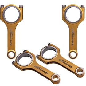 8nr-fts Maxpeedingrods Anj6lu Titanizing Connecting Rods For Toyota Nr 1.2l Engine Arp 2000 3/8 Inch Bolts