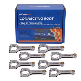 Avc93n Maxpeedingrods Forged H-beam Connecting Rods Arp For Chevy Small Block Sbc 6.100 Inch 2.225 .945
