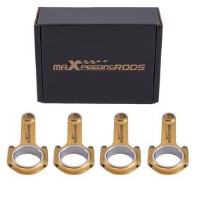 Ax3pew Maxpeedingrods 4pcs Titanized Connecting Rods Arp Bolts For Porsche 912 356 1.1l 1.6l 136mm