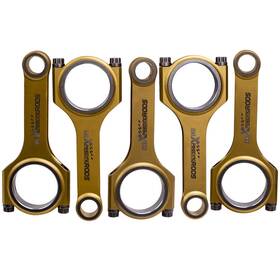 Maxpeedingrods Ba6hie 5pcs H-beam Connecting Rods Conrods For Volvo 850 C70 T5 2.3l With Arp 2000 Bolts