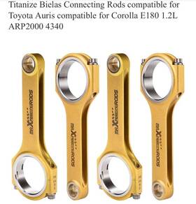 Ey6cpt Maxpeedingrods Titanize Connecting Rods Toyota Auris Corolla E180 1.2l Orig 500 Sale 100