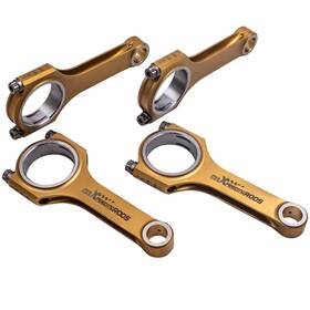 F68gbd Maxpeedingrods Titanizing Connecting Rods For Audi Vw Golf Gti 1.8t 2.0l 16v 20v 4cyl 144/20mm
