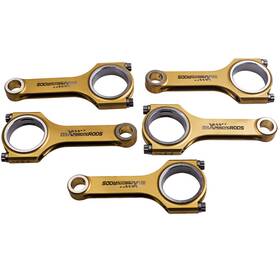 Maxpeedingrods Gj31ak Titanizing Connencting Rods Arp 2000 Bolts For Audi Rs2 2.2l Turbo 5cyl 5.669 Inch