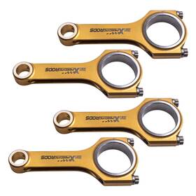 Hmyxn4 Maxpeedingrods Titanized Connecting Rods For Audi Vw Golf Gti 1.8t 2.0l 16v 20v 4cyl 5.669 Inch