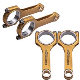 Iel47p Maxpeedingrods 4x Titanized Connecting Rods For Subaru Impreza Sti Ej20 Ej22 Ej25 130.5mm