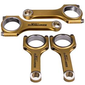 Irn3zh Maxpeedingrods Titanized Connecting Rods Conrods For Audi Vw Golf Gti 1.8t 225 2.0 16v 20v 19mm