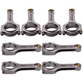 Jm6q34 Maxpeedingrods 8x H-beam Connecting Rods For Chevy Small Block Sbc 6.000 Inch 2.100 .927 Arp