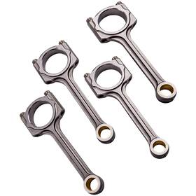 Lhw4u9 Maxpeedingrods 4pcs Steel Connecting Rods And Bolts For Honda Gk5 L15b Jazz Conrod 5.610 Inch