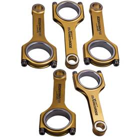 M2t50b Maxpeedingrods 5x H-beam Connecting Rods Conrods For Volvo 850 C70 T5 2.3l With Arp 2000 Bolts