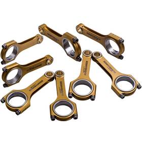Mdt30b Maxpeedingrods 8x Titanized Forged Connecting Rods Arp Bolts For Toyota Lexus 1ur 3ur 4.6 / 5.7