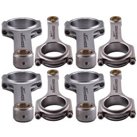 Mx6etc Maxpeedingrods Forged 4340 Connecting Rods For Chevy Small Block Sbc 6.000 Inch 2.100 .927 Arp