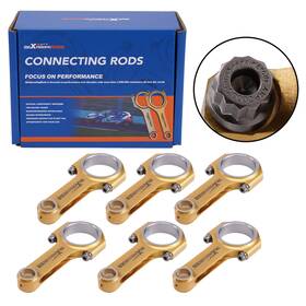 5.0295 Maxpeedingrods O4p7ld 6pcs Titanizing Connecting Rods For Porsche 911 Carrera 3 3.0l H6 Arp Inch