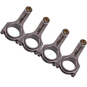 O56014 Maxpeedingrods En24 4340 Connecting Rod Rods For Mitsubishi 4b12 2.4l Engine Arp 2000 5.657 Inch