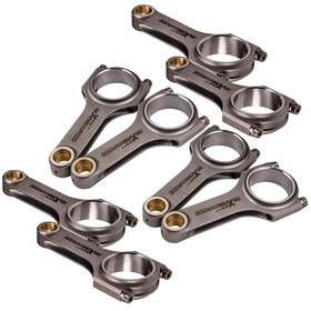 Obu4xj Maxpeedingrods 8x Forged Connecting Rods Arp 8740 For Chevy Small Block Sbc 6.100 Inch 2.225 .945