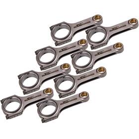 Oui8ab Maxpeedingrods 8pcs Con Rod Connecting Rods For Chevy Small Block Sbc 6.000 Inch 2.100 .927 Arp