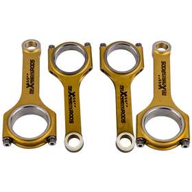 Qp7i3h Maxpeedingrods 4x Titanize Connecting Rods En24 4240 For Volkswagen Audi 1.4 Tsi/tfsi Ea211