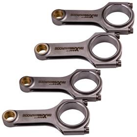 Qr0uw6 Maxpeedingrods 4pcs H-beam Connecting Rods For Honda Civic D16 D16a D16z6 Arp 2000 Bolts 5.394 Inch