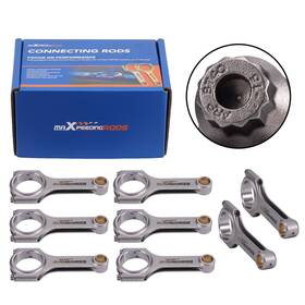 R19du8 Maxpeedingrods 8x H-beam Connecting Rod Rods For Chevrolet Chevy Ls Small Block .927 Pin 6.125 Inch