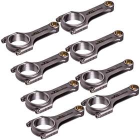 Sl8ozy Maxpeedingrods 8 Pcs En24 4340 Forged Connecting Rods Arp 8740 Bolts For Chevrolet Small Block