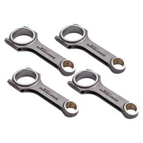 Maxpeedingrods Tevq2f Forged 4340 Connecting Rods Arp 2000 For Vw 1.9 Tdi Pd130 Pd150 144mm/53.7mm