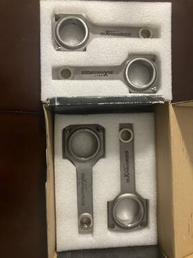Tv7k1r Maxpeedingrods 4pcs 4340 Forged Connecting Rods And Arp 2000 Bolts For Civic D16z6 D16y7 D16y8