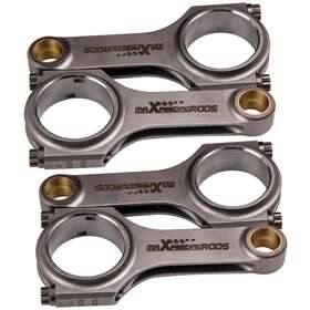 Uhv3wt Maxpeedingrods 4x 4340 En24 Forged H-beam Connecting Rods For Mitsubishi Eclipse Gsx 1993-1999