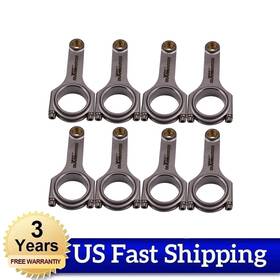 W4vl2b Maxpeedingrods 4340 En24 Forged H-beam Connecting Rods Arp 8740 For Chevy Ls Small Block 6.125 Inch