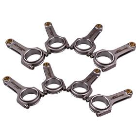 Waqln8 Maxpeedingrods H-beam Connecting Rods Arp 8740 For Chevrolet Chevy Small Block V8 Engine 5.7 Inch