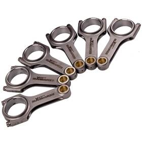Maxpeedingrods Wbu8c7 H-beam Connecting Rods Arp Bolts For Nissan Gts Gtr R32 R33 R34 Rb25 Rb26 New