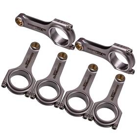 Maxpeedingrods X1qvj4 Forged Steel H-beam Connecting Rods For Audi/vw V6 Engine 2.6l 2.8l 2.7t 154mm