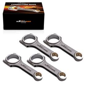 Maxpeedingrods Y6bare Forged 4340 H Beam Conrods For Bmw N20 Engine 144.30mm Arp 2000 Bolts .866 Inch