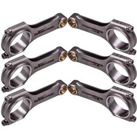 Y6crs4 Maxpeedingrods 6pcs Connecting Rod Conrod For Triumph Tr5 Tr250 Gt6 Tr6 Late Model 146.05mm