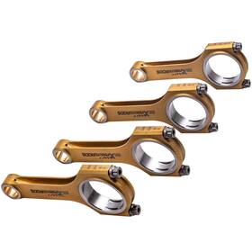 Ycu4e5 Maxpeedingrods 4x Titanized Connecting Rods For Subaru Impreza Sti Ej20 Ej22 Ej25 Arp 5.137 Inch