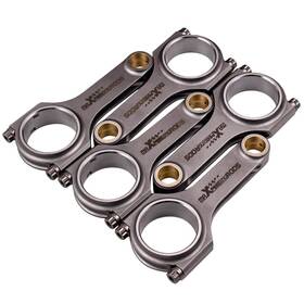 Ynd2ar Maxpeedingrods Steel 4340 Forged H-beam Connecting Rods Arp Bolts For Volvo S60 R 2.5l 143mm