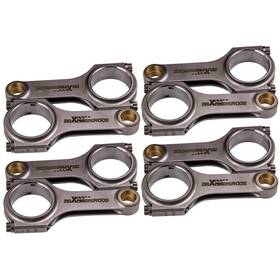 Z3hu58 Maxpeedingrods 6.100 Inch H-beam .945 Pin Connecting Rod Set For Chevy Ls Small Block Sbc