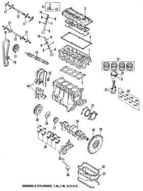 B61k-11-210d Mazda Genuine Connecting Rod