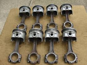 2899496 Mopar 8 340 Connecting Rods #2899496 With 11 1/2 1 .060 Over Forged Pistons