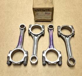 4397675 Mopar 1984-1986 Plymouth Dodge Chrysler 2.2l Nos Set Of 4 Connecting Rods