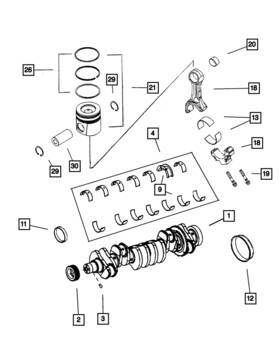 4429919 Mopar Genuine Connecting Rod Screw