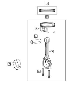 6506335aa Mopar Genuine Connecting Rod Bolt