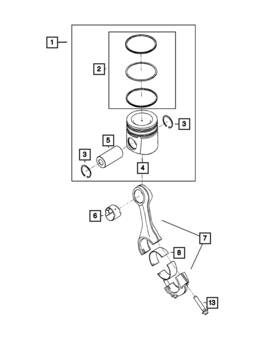 68210144aa Mopar Genuine Connecting Rod